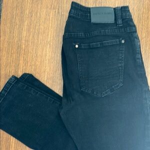 Steve’s Jeans Men's Black Denim skinny stretch Jeans 34/32
